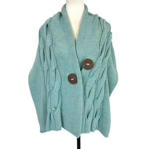 Simone Layne cable knit wrap